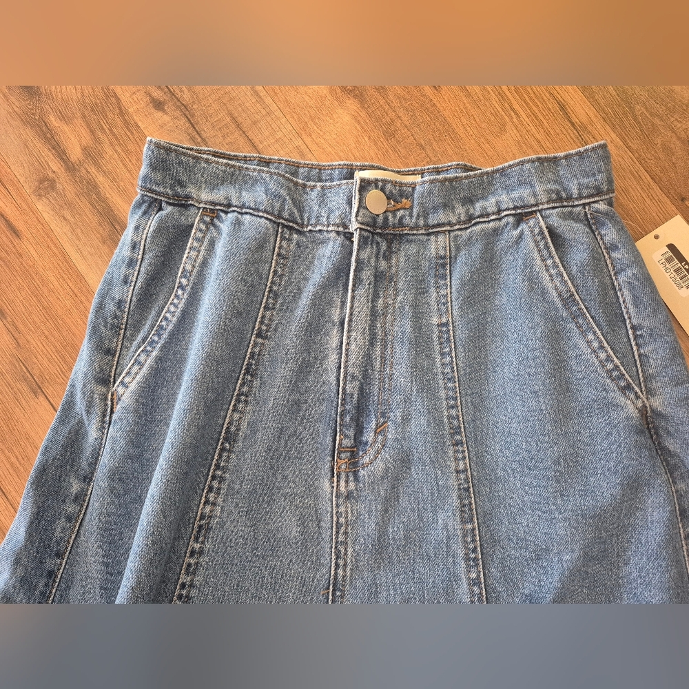 Universal Thread Blue Denim A-Line Maxi Skirt. C Discription For Measurments! Sm - Picture 2 of 9